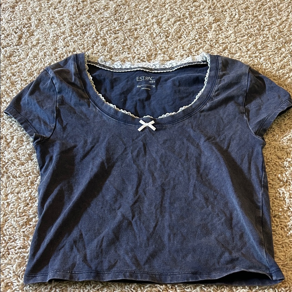 Women's Navy Blue Top